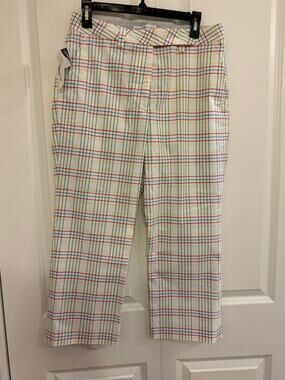 Tommy Hilfiger Golf Vintage NWT Plaid Capri Pants Women Size 8 - Vintage, Prep